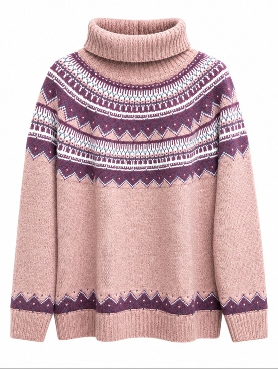 atlas for women Sweaters - Atlas for women plus size pink turtleneck sweater size  20-22